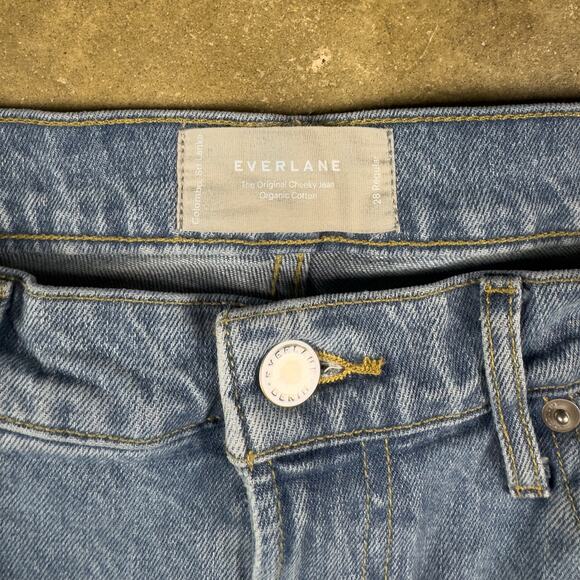 Everlane The Original‎ Cheeky Jeans Women’s 28R Organic Cotton Light Wash - Picture 2 of 13